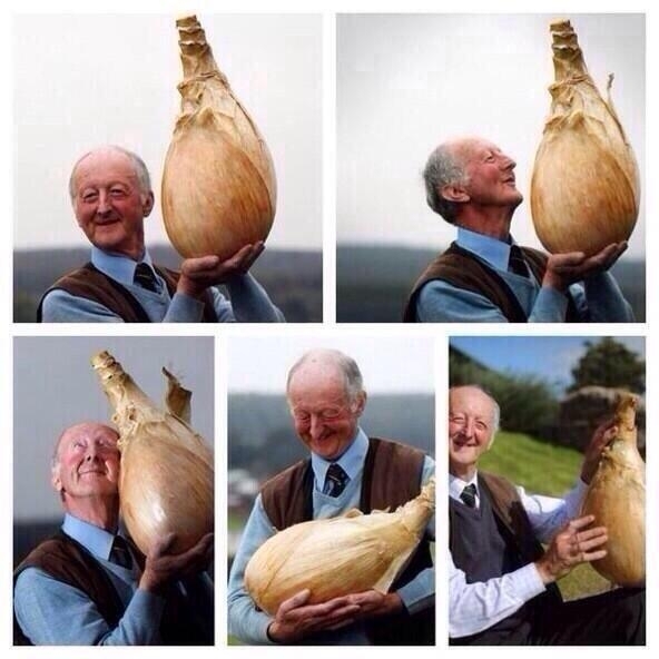 If you ever get sad just look at this picture of a man with his onion