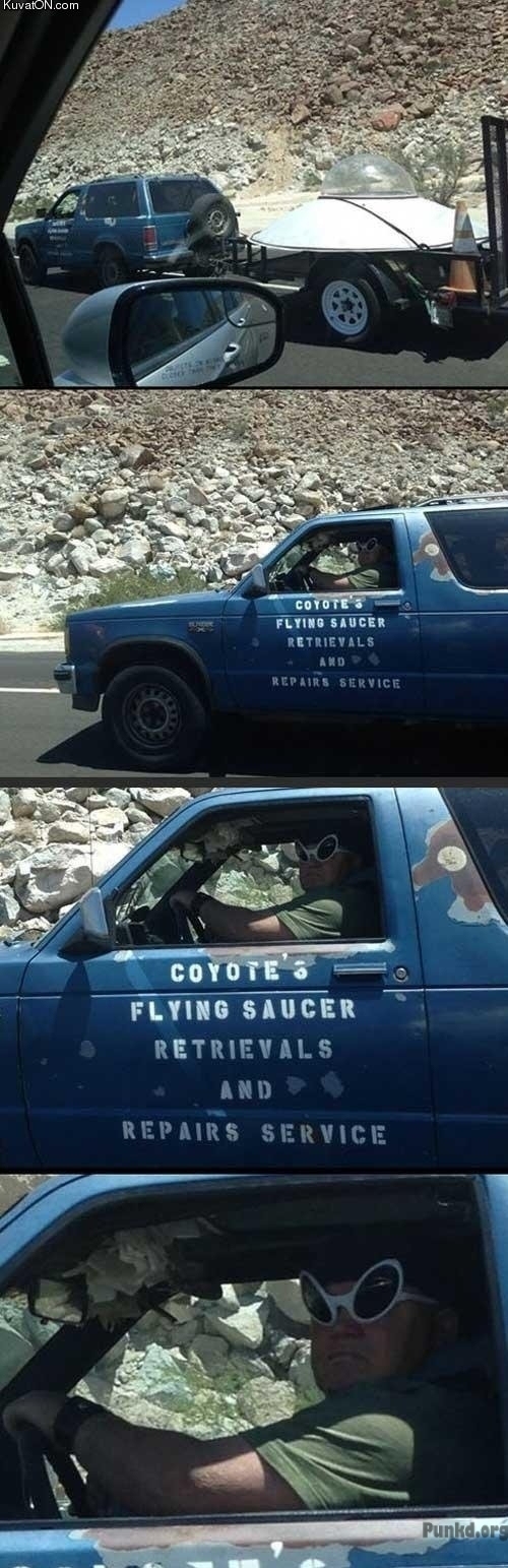 If you ever get stranded in your saucer