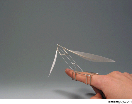 If you wear this on both your index fingers you can actually fly