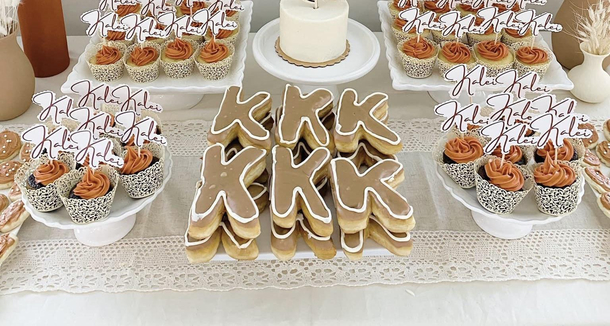 If your babys name starts with a K Mayyyyybe do four rows of cookies at the baby shower