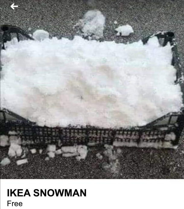 Ikea snowman