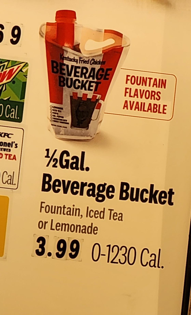 Ill have a Beverage Bucket of diet coke please Im on a diet