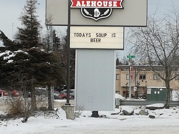 Ill have the soup of the day please