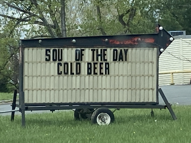 Ill have your soup of the day please