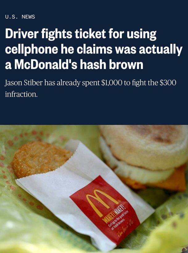 Ill take an Egg McMuffin and a burner phone please