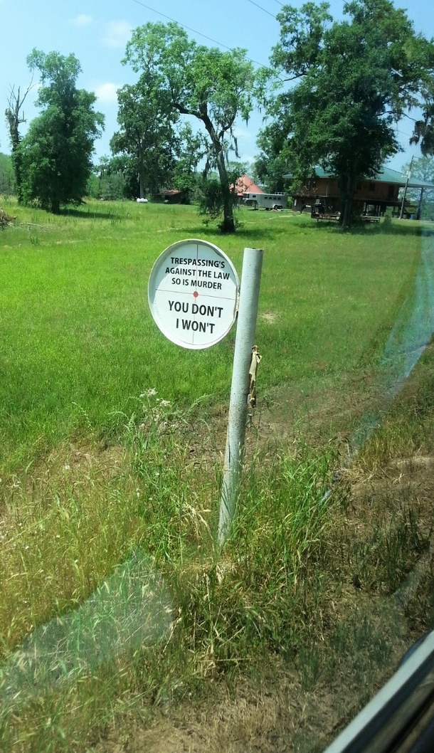 Im a Corrosion Pipeline Surveyor and have to drive into a lot of land owners property This man knows how to welcome his guests