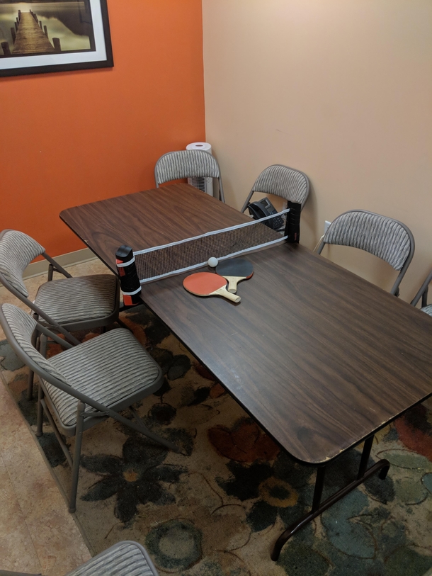 Im a security guard just doin my rounds walked into the conference room and saw this