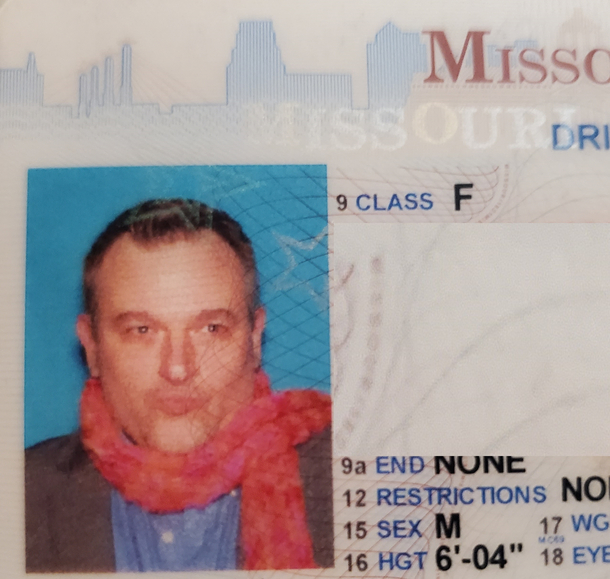 IM BACK REDDIT Previous Drivers License Photo My Wife Provided Her Hot Pink SCARF