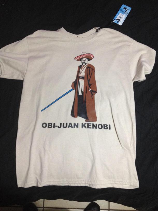 Im down in Hermosillo Mexico visiting my girlfriends family and I just found the greatest shirt ever X-post from StarWars