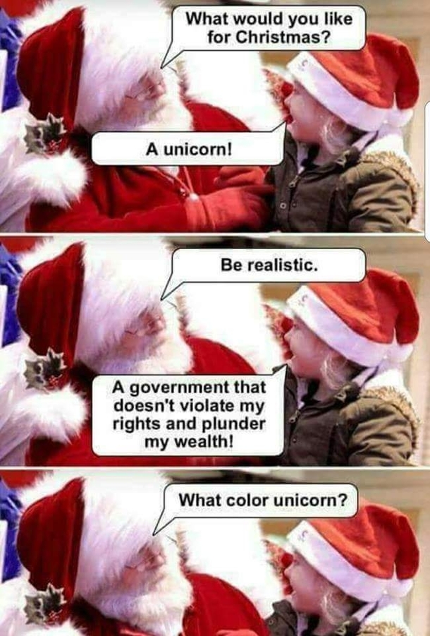Im getting a unicorn for Christmas 