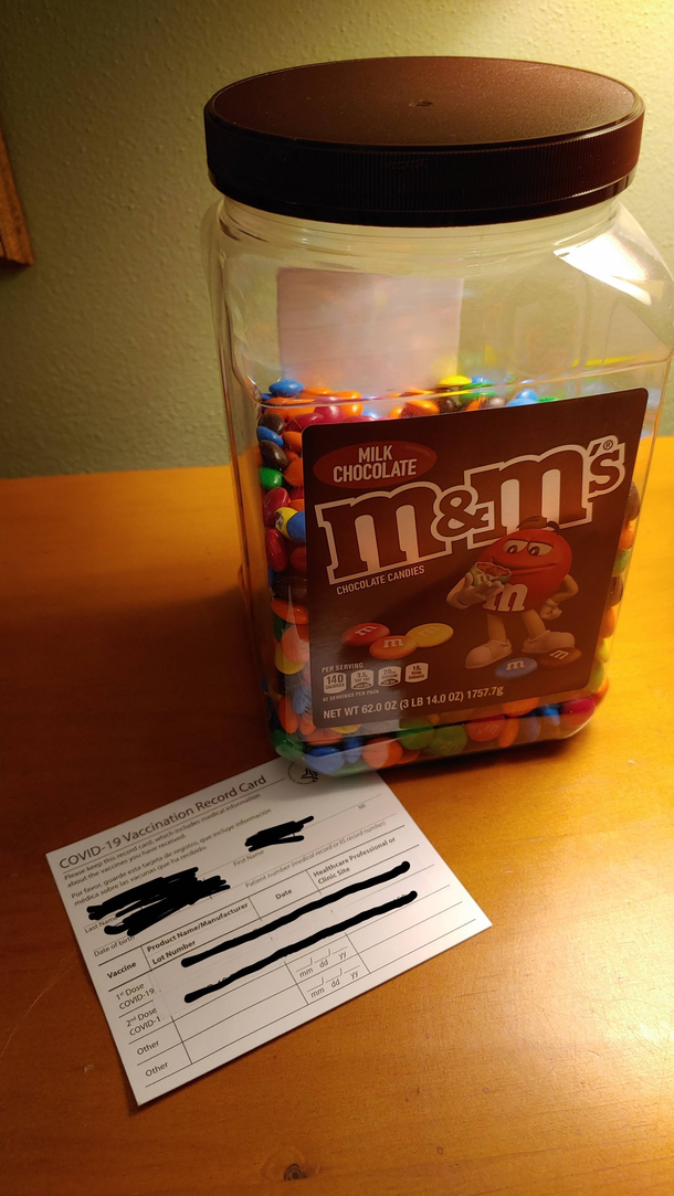 Im getting my booster tomorrow My wife knows where to put my vaccine card so I dont forget to bring it with me