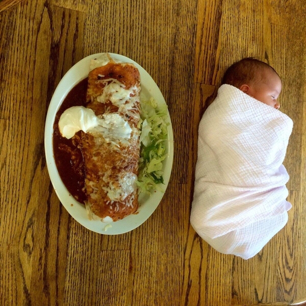 Im going to be having another kind of baby after finishing this burrito