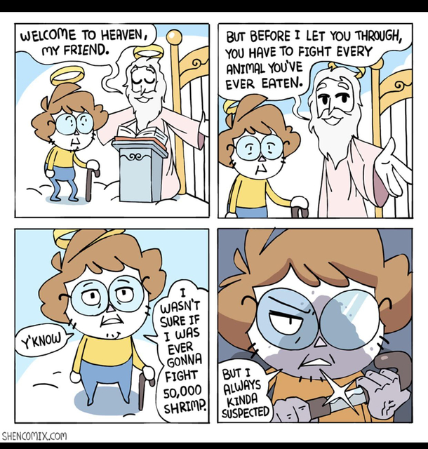 Im going to have a tough time in heaven