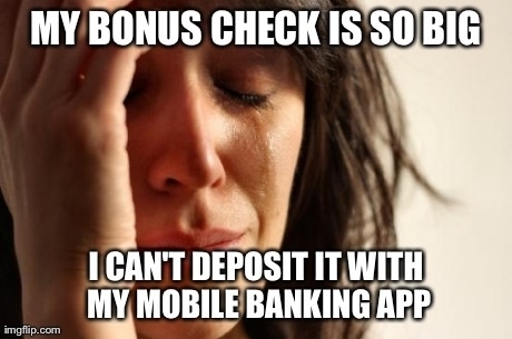 Im going to have to actually visit a bank