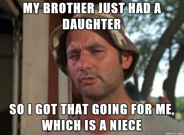 im happy for my brother