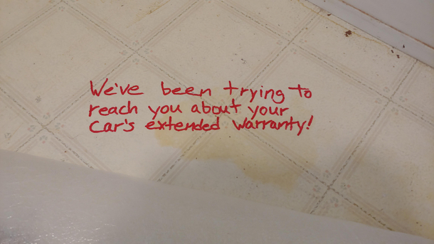 Im laying down new flooring and decided to leave a laugh for whoever tears it up in  years