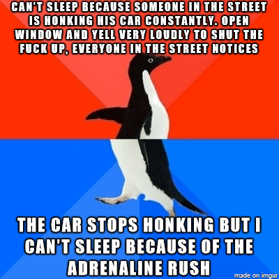 Im nocturnal and sometimes my sleep during the day gets disrupted but this is just too much