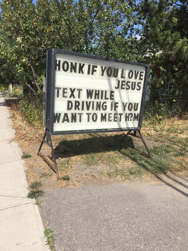Im not even Christian but I thought this was funny