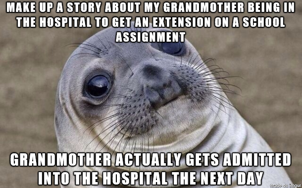 Im not saying I believe in karma but this was one hell of a coincidence