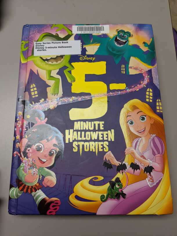 Im on the cover of a library book Mike Wazowski probably