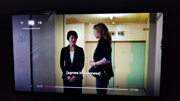 Im so glad I had captions on