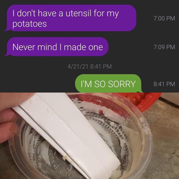 Im stuck downstairs with a bad knee and my wife neglected me