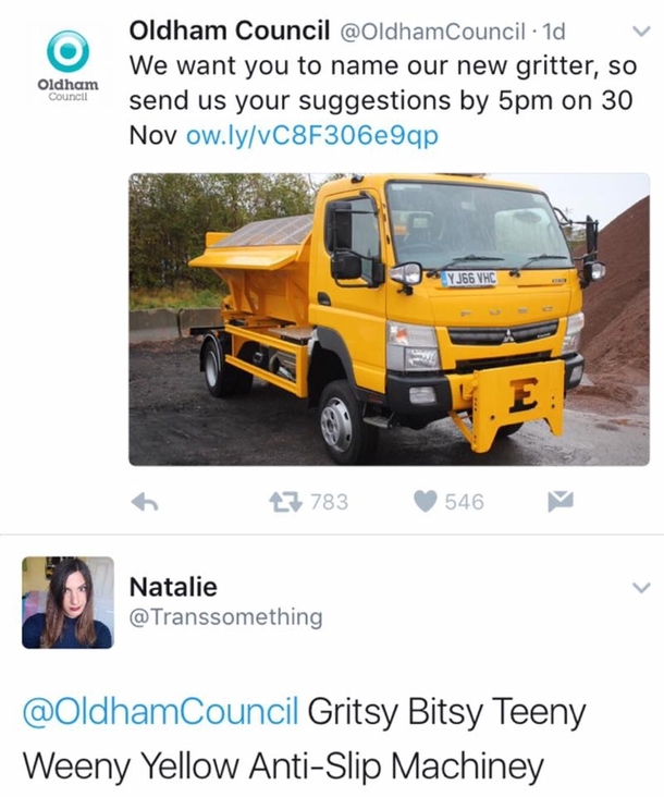 Im sure they were expecting Gritty McGritface
