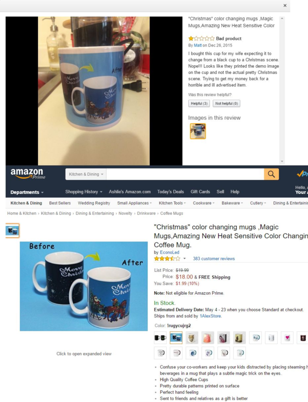 Image-changing mug