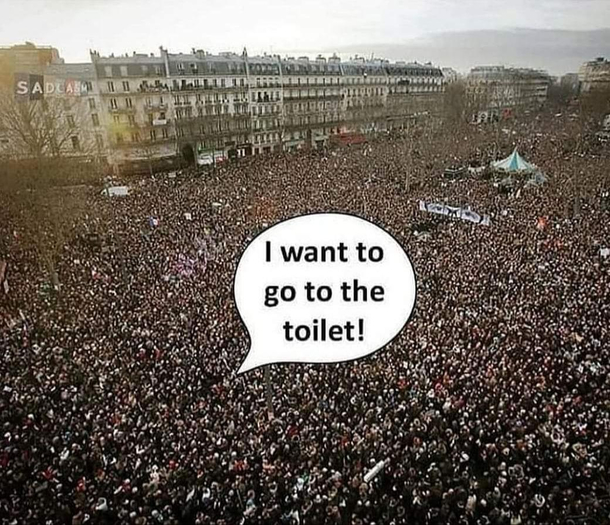 Imagine getting stuck in this crowd