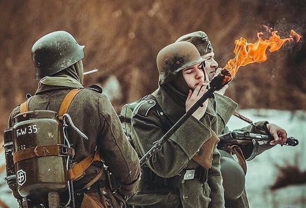 Imagine someone asks if you have a light and you whip out a flammenwerfer