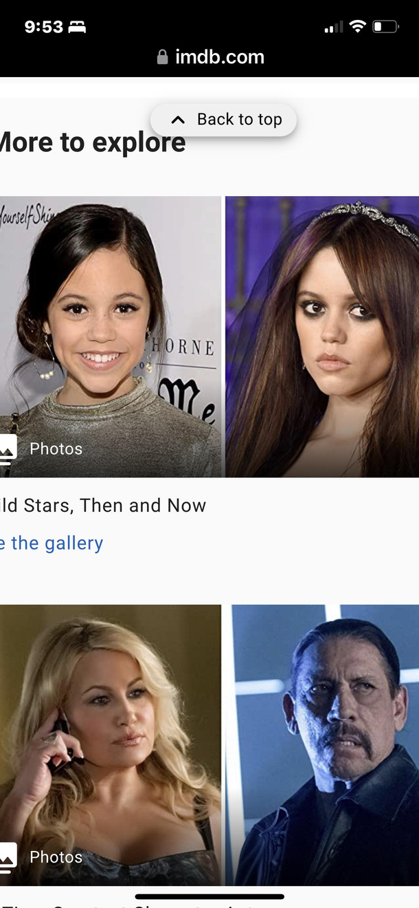 IMDB has good clock bait Stars Then and Now - Danny Trjo played Stifflers mom