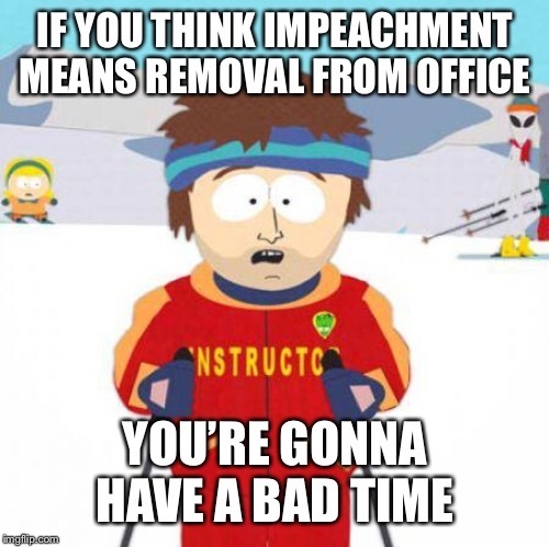 impeachment is pretty much just throwing peaches