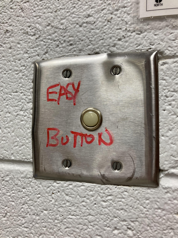 In a classroom that I clean what do you think it does Should I press it 