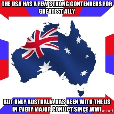 In a world of global alliances and treaties this ones for you Australia