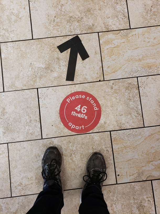 In Canada we measure our social distance a little bit differently