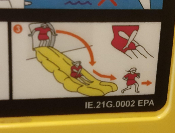 In case of emergency Jump slide flex like hell