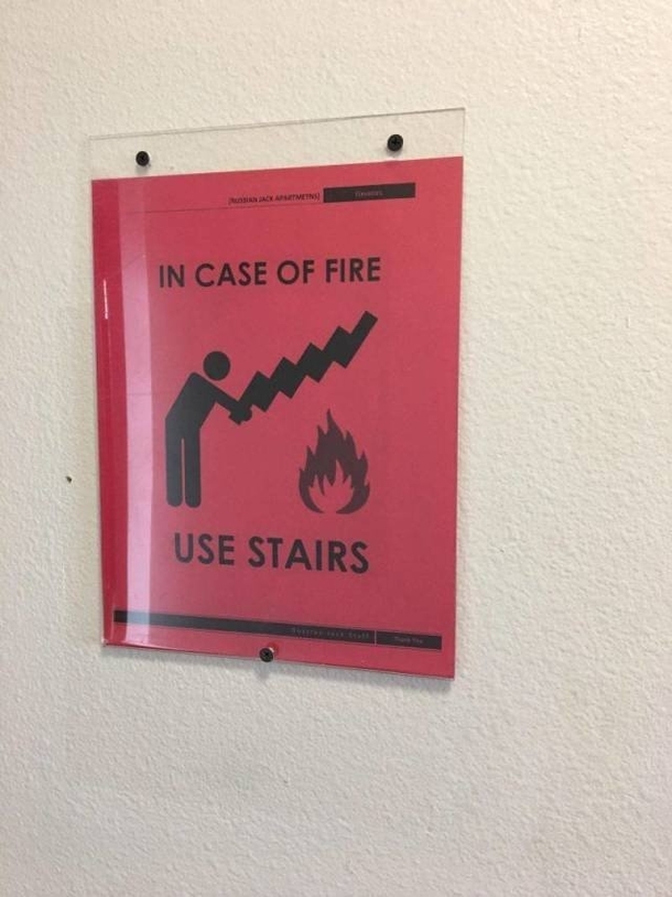 in case of fire