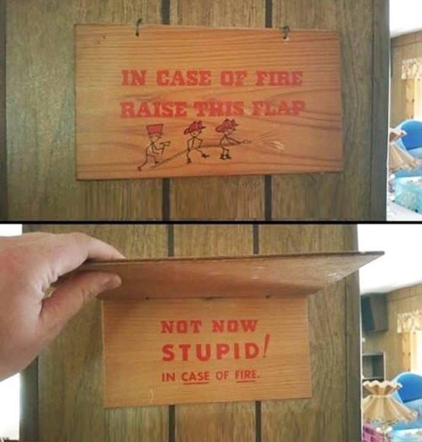 In case of fire