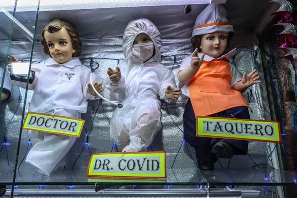 In Mexico we we dress baby Jesus as Barbie