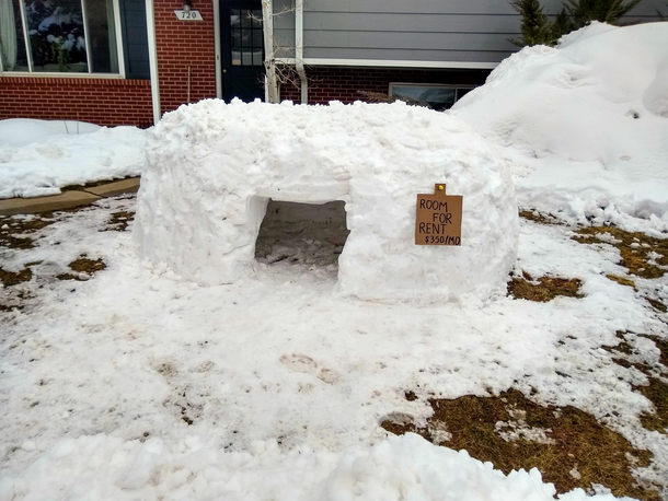 In my city after a recent snow