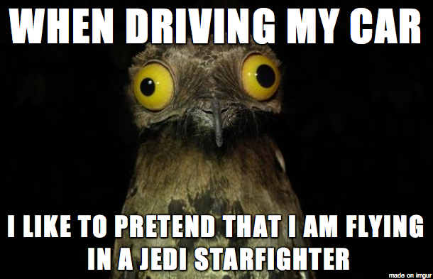 In my defense it keeps me from getting bored on the road