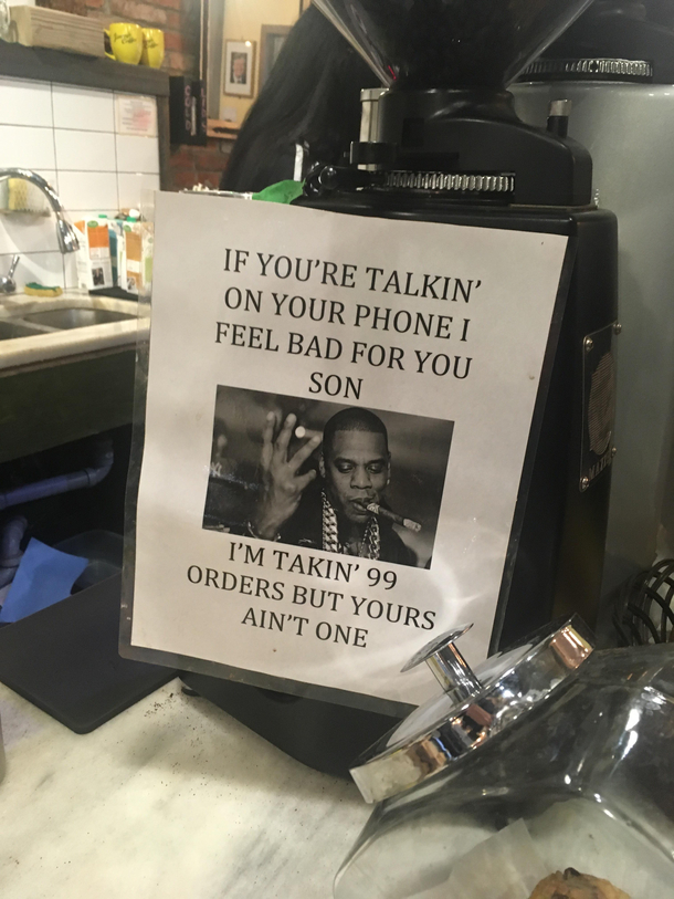 In my local coffee shop