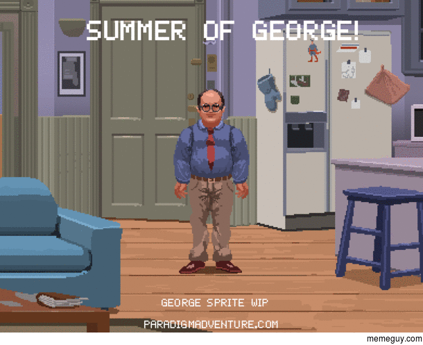 In my spare time Im making a fan made Seinfeld adventure game I started off by making George