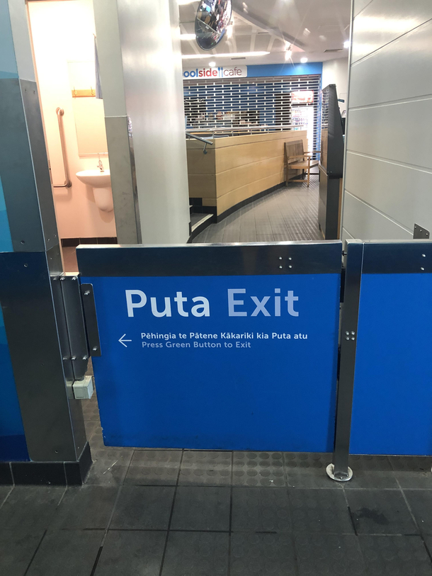 In New Zealand puta is Maori for exit So no this isnt a bitch exit at my local pools