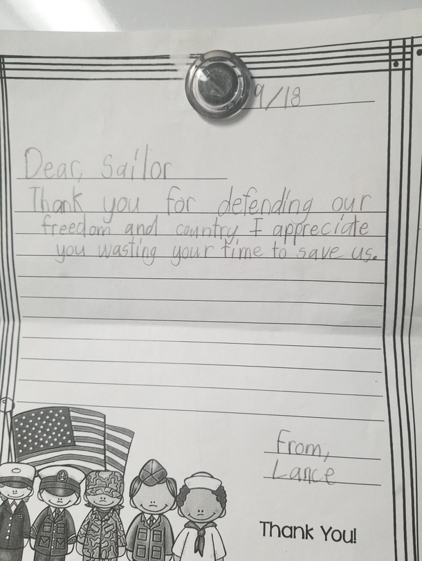 In response to the airforce letter here earlier today Lance really gets it