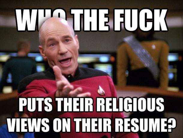In response to the guy who had to throw out resumes mentioning religion Do they put their political views on there as well