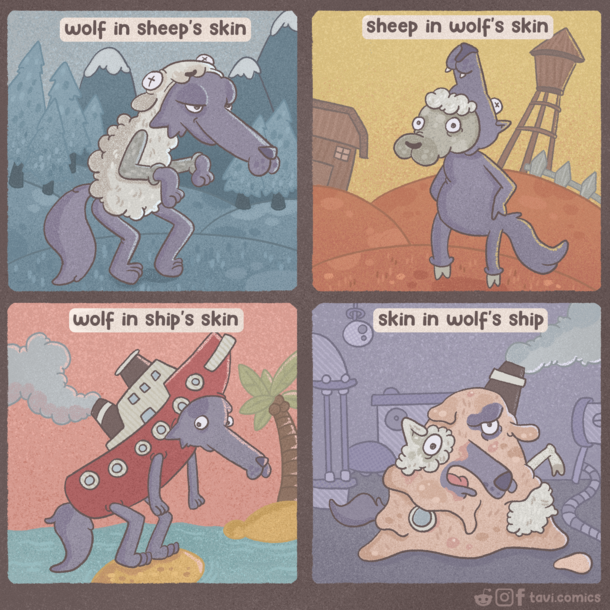 In skins wolf ship 
