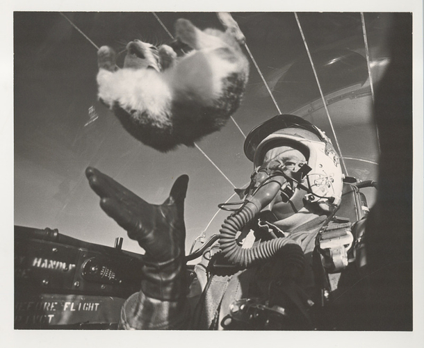 In the archives this image is simply described as An experiment in space