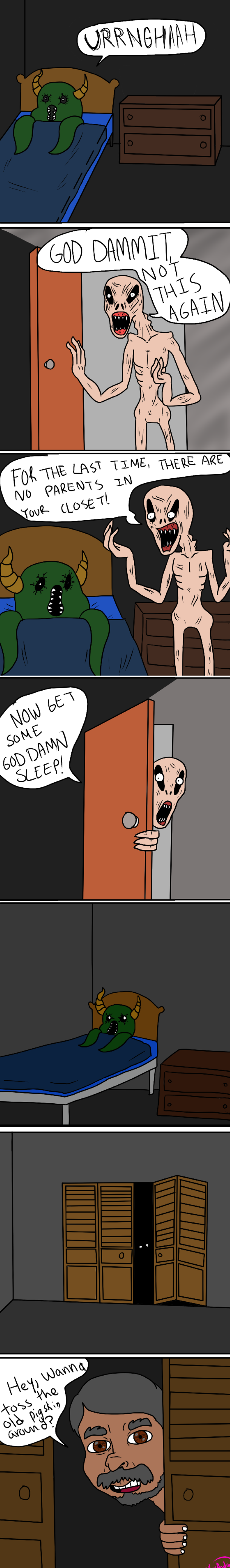 In the closet