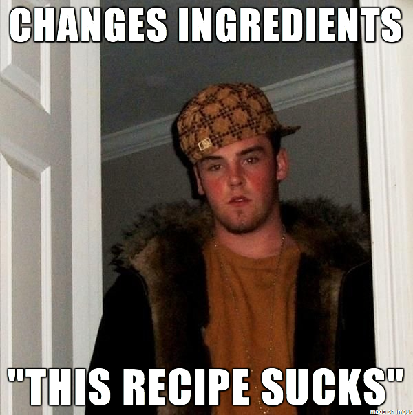 In the Comments Section of Every Cooking Recipe Online